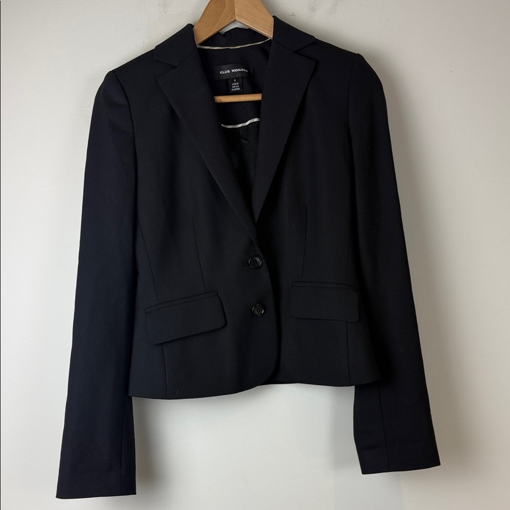 Club Monaco Elegant Black Blazer Size 4